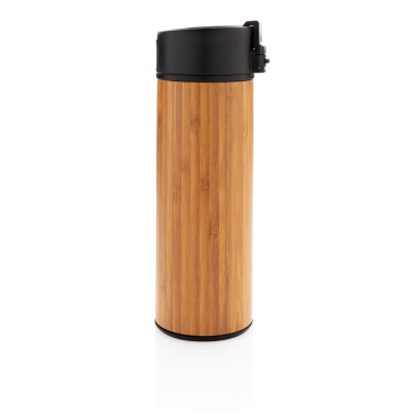Logo trade corporate gifts image of: Bogota vacuum bamboo coffee mug